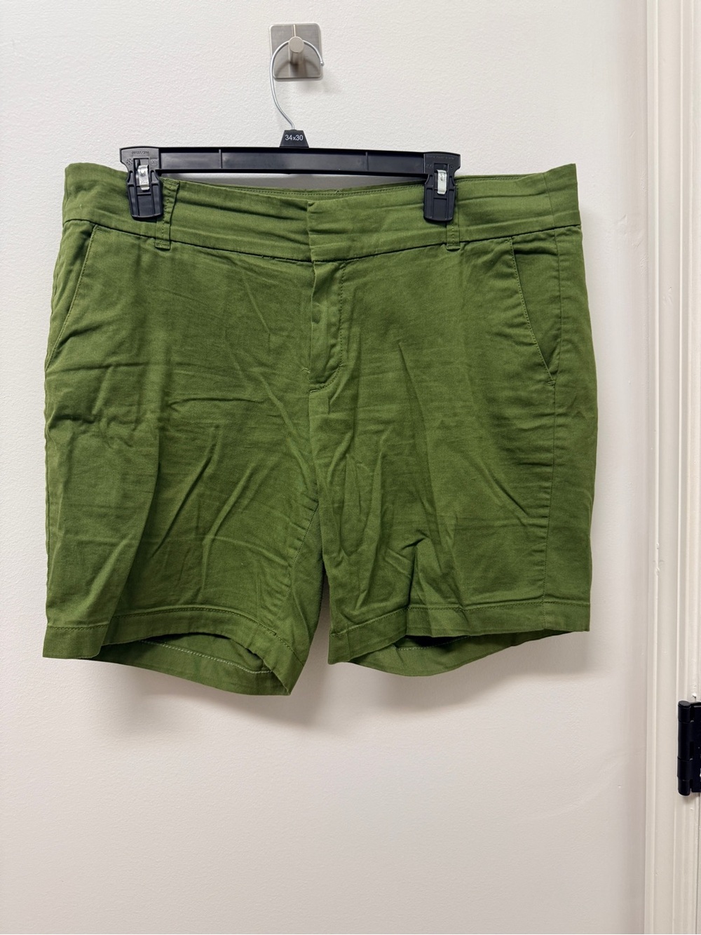 J. Crew Olive Green Mid-Rise Casual Shorts